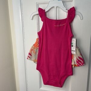 NWT Carter’s tropical 2 piece outfit 24m
